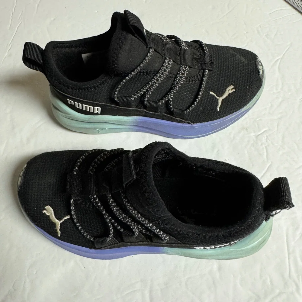 PUMA Kids Black Running Shoes Size 12C Sneakers‎ Athletic Comfort